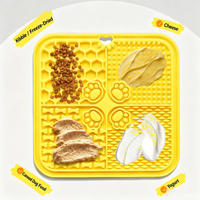 Nouvel Arrivage Tapis de Léchage pour Chien en Silicone Écologique de Qualité Alimentaire, Étanche, avec Logo Personnalisé, Accessoire Gamelle pour Manger Lentement pour Petits Chiens