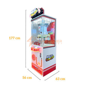 Machine de cadeau de prix de clip de <span class=keywords><strong>roue</strong></span> de jeu chanceux de 32 grands clips à pièces de Offre Spéciale pour des enfants prise faite sur commande 110/220V Machine de cadeau de pince - Product Image 2