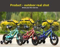 Vélo pour enfants de 1 à 12 ans, 12-20 pouces, avec siège arrière sécurisé, pédales réglables en hauteur, roues d'apprentissage, pour enfants de 110-160 cm