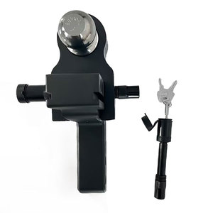 समायोज्य ट्रेलर हिच बॉल माउंट दोहरी गेंदों 2 इंच 2 इंच 2 प्वाइंट 5 16 इंच ड्रॉप वृद्धि डबल पिन कुंजी लॉक - Product Image 2