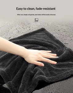 Serviette de séchage pour voiture en <span class=keywords><strong>microfibre</strong></span> tressée, épaisse, super absorbante, chiffon de détaillage professionnel, n'abîme pas la peinture, n'égareille pas les fibres. - Product Image 6