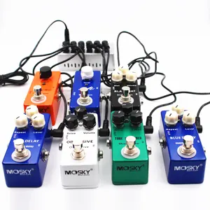 Wholesale MOSKY Mini Guitar Effects Pedal Board OEM Price Multi Delay Distortion Overdrive Chorus True Bypass Switch Guitar Bass