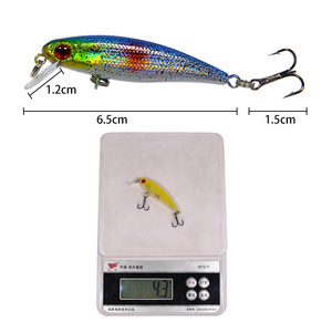 Señuelo de Pesca Artificial, Cebo Duro de Simulación, 4.3g/6.5cm, PVC, Tipo Minnow, para Pesca de Lubina, Marlín, Carpa y Perca - Product Image 5