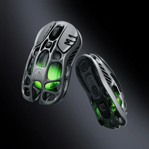 Nouvelle souris de jeu GravaStar <span class=keywords><strong>Mercury</strong></span> M1 Pro gris canon de fusil/noir dégradé PAW3395 RGB tri-mode filaire/sans fil 2,4 GHz - Product Image 1