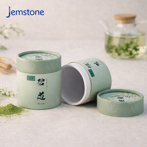 Empaquetado de Tubo Cilíndrico de Cartón Ecológico Personalizado para Matcha, Dulces, Azúcar, Empaquetado de Tubo de Papel para Té de Grado Alimenticio - Product Image 5