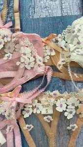 Conjunto de Lencería Sexy de Dos Piezas con Bordado de Flores Transparente ZZYUP, Lencería Erótica de Encaje para Mujer - Product Image 6