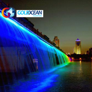 ออกแบบฟรี น้ำตกกลางแจ้งพร้อมไฟ LED สำหรับแสดงแสงสี - Product Image 4
