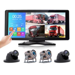 Reproductor de Video MP5 con Pantalla Táctil 2.5D de 10.36 Pulgadas, Bluetooth, USB, para Camiones y Autobuses, 4 Cámaras 1080P, 4 Canales AHD, DVR para Camión, Monitor LCD - Product Image 1