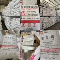 Bloc de cire de paraffine entièrement raffiné chaque bloc avec 5kg, chaque boîte 25kg