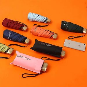 Paraguas Plegable Automático de Lujo Pequeño con Logotipo Personalizado, Protección UV, para Recuerdos de Boda - Product Image 1