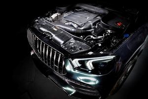 Système <span class=keywords><strong>d</strong></span>'admission à froid en fibre de carbone sèche véritable de 20 puissances supplémentaires pour moteur <span class=keywords><strong>Mercedes</strong></span> <span class=keywords><strong>Benz</strong></span> Gle350 2.0t Gtr Tuyau <span class=keywords><strong>d</strong></span>'admission <span class=keywords><strong>d</strong></span>'air en fibre de carbone - Product Image 5
