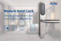 Serrure intelligente à pêne dormant HUNE Réseau Lora UL Serrure de porte d'hôtel Lutte contre l'incendie Avec code numérique PIN pour accès à distance par application