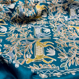 Ethnic Machine Embroidered <b>Scarves</b> Stoles Women Polyester Viscose Elegant Patterns Private Label OEM Wholesale for Cultural Even - Product Image 5