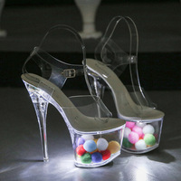 Sandales à talons hauts sexy pour femmes, chaussures de soirée, chaussures de strip-teaseuse, chaussures de pole dance