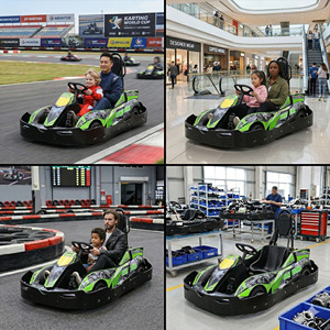 Voiture de karting 24V 20Ah pour adultes et enfants, double siège, 48 km/h, parc d'attractions extérieur parent-enfant - Product Image 3