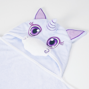 Serviette <span class=keywords><strong>de</strong></span> bain à capuche pour bébé nouveau-né en bambou 100% biologique, <span class=keywords><strong>peignoir</strong></span> <span class=keywords><strong>de</strong></span> bain pour nourrisson/tout-petit/enfant, motif dessin animé 3D, pour la <span class=keywords><strong>plage</strong></span> et la natation - Product Image 2