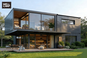 ويلكامب هيكل فولاذي خفيف حديث للفلل، فيلا معيارية، منازل مسبقة الصنع من طابقين، للاستخدام في الشقق والفنادق، وحدة سكنية صغيرة - Product Image 2