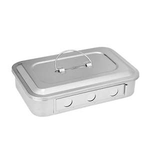 صندوق معدات طبية من الفولاذ المقاوم للصدأ صندوق أدوات جراحية وعاء مبستر - Product Image 5