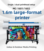 Venta directa de fábrica Impresora solvente ecológica de gran formato de 1,6 M Máquina trazadora de impresora ancha grande