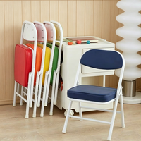 Ensemble table et chaises pliantes pour enfants, en plastique, rose et blanc, pour fêtes et événements, chaise pliante pour enfants