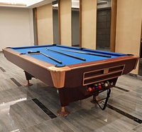 Table de billard de style moderne, 9 boules, style américain standard, avec ardoises, 8 pieds, 9 pieds, avec retour automatique des billes, à vendre