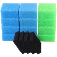 Éponge d'aquarium PU noire ou bleue, filtre à air à cellule ouverte, feuille de mousse bio pour étang de poissons, 30ppi, prêt à l'emploi,
