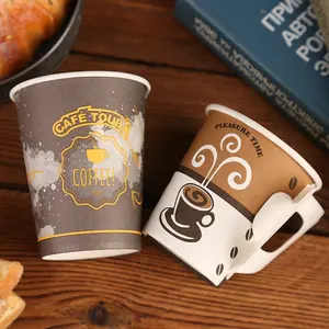 Small 4oz 6.5oz Compostable High Quality Cheap Price Single Wall Paper Cup For Hot Drink Coffee Yogurt Cups