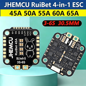 <span class=keywords><strong>JHEMCU</strong></span> RuiBet 4in1 ESC 45A 50A 55A 60A 65A BLHeli-S 3-6S DShot600 30.5 มม. ตัวควบคุมความเร็วสำหรับโดรนแข่ง FPV ฟรีสไตล์ - Product Image 1