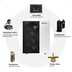 Chauffage et refroidissement DC <span class=keywords><strong>Inverter</strong></span> Water Heat Pumps R32 <span class=keywords><strong>Air</strong></span> Source Heat Pump High COP - Product Image 2