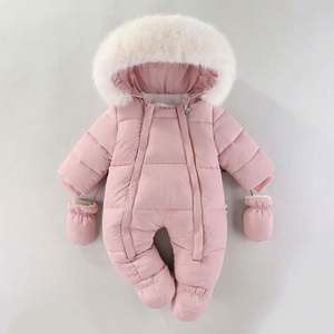 Conjunto de Ropa para Bebé Niña o Niño, Mameluco Personalizado con Nuevo Diseño, Traje de Nieve con Animalitos para Recién Nacido, Mono de Algodón, Conjunto de Mameluco para Bebé, Invierno - Product Image 3