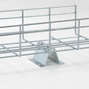 100*50mm Electro Galvanized Wire <b>Mesh</b> Cable Tray SS 304 Wire Grid Duct Channel High Precision <b>Basket</b> Tray for Cables Hanging - Product Image 3