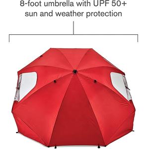 Tienda de campaña de playa emergente, toldo de sombra portátil, parasol plegable, refugio de fácil instalación, sombrilla de playa con 2 ventanas de ventilación - Product Image 6