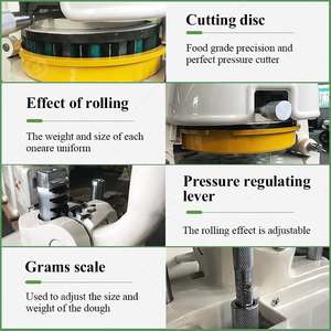 De Masa boleadora เครื่องตัดก้อนขนมปังแบบหมุนอัตโนมัติสำหรับการแบ่งแป้งและกลม - Product Image 3