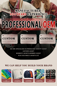 جاكيت إسكواش ليترمان عالي الجودة مخصص للرجال جاكيت بومبر مطرز عصري من الشنيل - Product Image 6