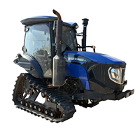 Tracteur agricole sur chenilles Lovol Oubo M1002 d'occasion, moteur diesel et boîte de vitesses, 100 CV, 12 vitesses avant