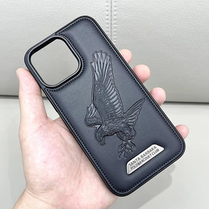 Fundas de Lujo para Teléfono Móvil con Forro de Cuero PU, Diseño de Animales y Logotipo Metálico, para <span class=keywords><strong>iPhone</strong></span> 16 Pro Max, 15, 14, <span class=keywords><strong>13</strong></span> Plus, 12, 11 - Product Image 4