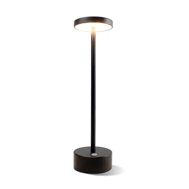 Lampada da tavolo a LED senza cordone di ricarica della luce dello scrittorio del ristorante a pile decorativo di vendite calde