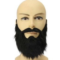 Moustache noire amusante pour homme, accessoire de déguisement pour fête costumée, Halloween, Pâques, cosplay et jeux d'imitation