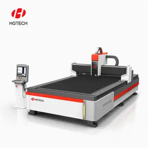 HGTECH — Machine de découpe Laser en Fiber, fournitures d'usine, prix métal, acier inoxydable, au carbone, CNC,