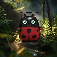 LOY C9 Mochila Escolar LED Mariquita para Niños Impermeable - Mochila de Dibujos Animados con Pantalla LED para la Escuela
