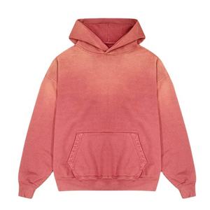 Sweat à capuche unisexe en molleton double couche surdimensionné en coton de style streetwear OEM - Product Image 1