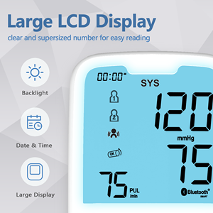 Esfigmomanómetro de brazo médico, <span class=keywords><strong>Monitor</strong></span> automático de presión arterial, Bluetooth - Product Image 4