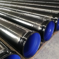 Harga pabrik ASTM A106 A53 A36 114 140 168- 325 406 711mm SSAW LSAW Spiral pipa baja lasan dilapisi FBE PE