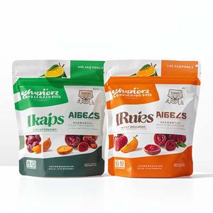 Custom <b>Reusable</b> Sealable Plastic Packaging Aluminium Foil Bag <b>Food</b> Dried Fruit Stand up <b>Pouch</b> - Product Image 5