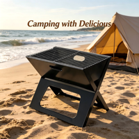 Barbecue portable pliable pas cher au charbon de bois pour le camping en plein air/le jardin/la table