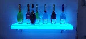 Điều khiển từ xa RGB Color Changing trang trí treo tường LED hộp đêm Bar Kệ rượu vang chai LED Light up Rack hiển thị kệ - Product Image 5