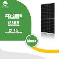 Jingsun 335-360W 158MM Panneaux solaires flexibles Tuiles solaires Toit Produits d'énergie solaire