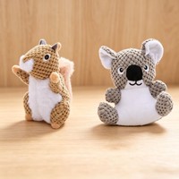 Jouets en peluche pour animaux de compagnie en forme d'animaux de dessin animé, jouets à mâcher durables pour chiens pour moudre les dents et soulager l'ennui, fournitures pour chiots