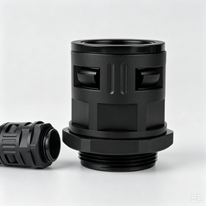 Plastic Corrugated Pipe <b>Connector</b> <b>Quick</b> Straight Push In Fitting For Flexible Conduit Tubing Connection - Product Image 1