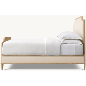 Современная роскошная мебель для спальни: кровать King Size, двуспальная кровать, тканевая кровать Belgrave с изголовьем. - Product Image 3